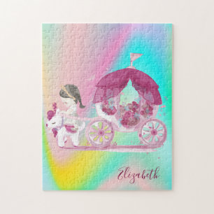 Abstracte Ombre Colorful Cariage Princess Legpuzzel