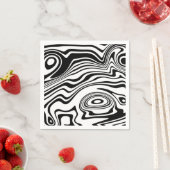 Abstracte omwikkelde golven servetten - Kies kleur (Insitu)