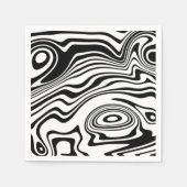 Abstracte omwikkelde golven servetten - Kies kleur (Voorkant)