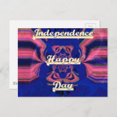 Abstracte Onafhankelijkheidsdag Celebration Art Briefkaart (Voorkant / Achterkant)