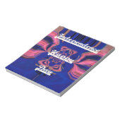 Abstracte Onafhankelijkheidsdag Celebration Art Notitieblok (Gedraaid)