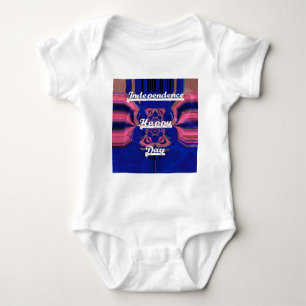 Abstracte Onafhankelijkheidsdag Celebration Art Romper