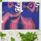 Abstracte Onafhankelijkheidsdag Celebration Art Theedoek (Gevouwen)