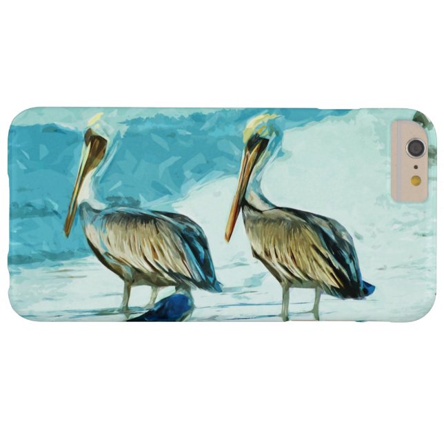 Abstracte onderdrukking van bruin Pelican in winte Case-Mate iPhone Case (Achterkant Horizontaal)