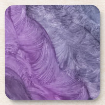 Abstracte onderzetters - Getextureerde paarse werv