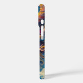 Abstracte Oni-demonenwolken Van Gogh gestyled Case-Mate iPhone Case (Achterkant / Links)