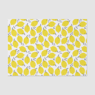 Abstracte ontkoppeling van het fruitpatroon Lemon Tissuepapier