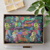 Abstracte ontkoppeling van ufo-aliens tissuepapier (Geschenk)