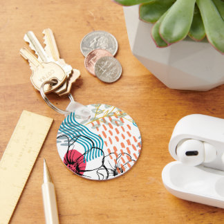 abstracte ontwerp magneet bloemen sleutelhanger