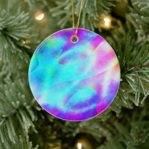 Abstracte ontwerp van regenboogstrook keramisch ornament
