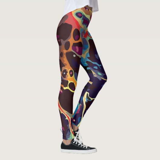 abstracte ontwerppatronen leggings (Rechts)