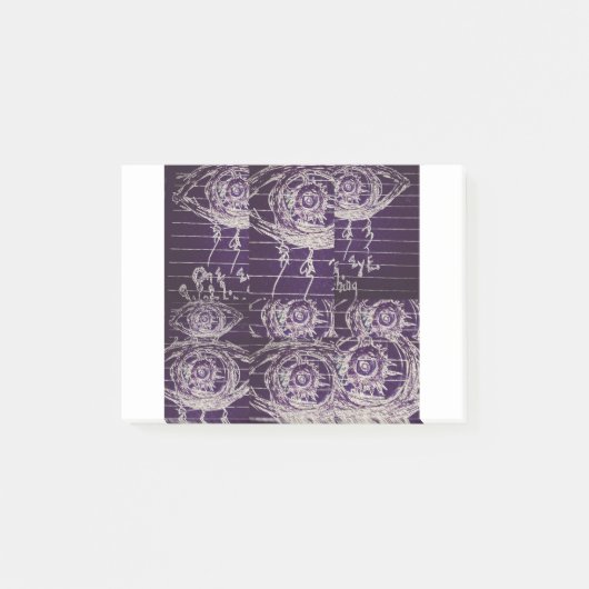 Abstracte oog post-it® notes (Voorkant)