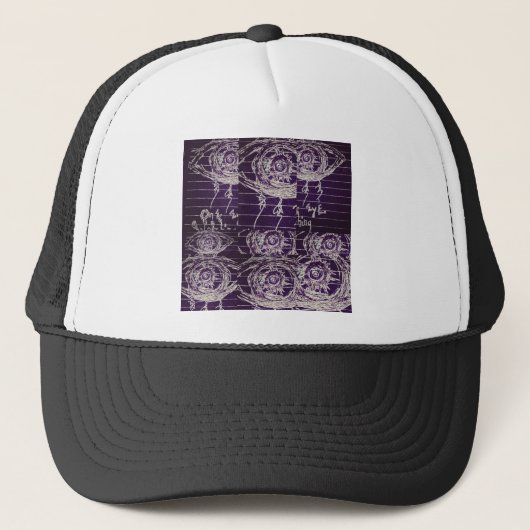 Abstracte oog trucker pet (Voorkant)