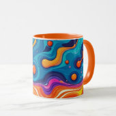 Abstracte oppervlakteillustraties 1200 - Mok (Voorkant rechts)