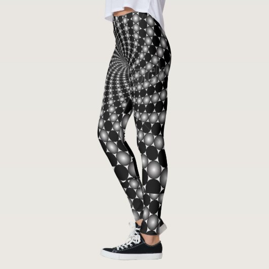 Abstracte optische illusie leggings (Links)