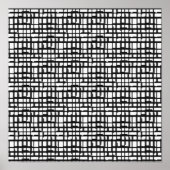 Abstracte optische rastercanvas afdrukken poster (Voorkant)