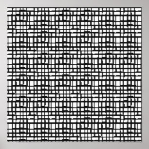 Abstracte optische rastercanvas afdrukken poster
