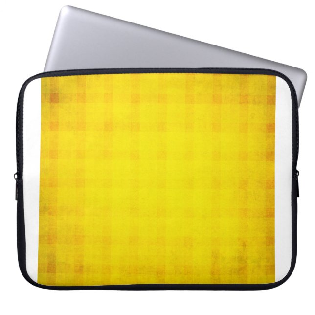 abstracte oranje achtergrond met  grijpboog laptop sleeve (Voorkant)