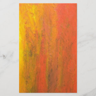 Abstracte Oranje boomstam Briefpapier
