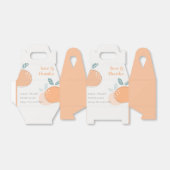 Abstracte Oranje brute Bedankt voor het huwelijk Bedankdoosjes (Uitgevouwen)