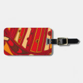 Abstracte Oranje panelen Bagagelabel (Voorkant horizontaal)