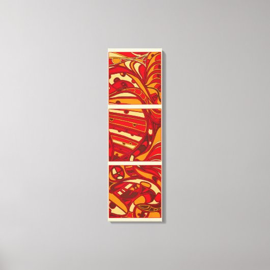 Abstracte Oranje panelen Canvas Afdruk (Voorkant)