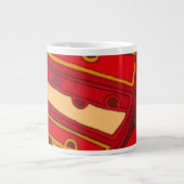 Abstracte Oranje panelen Extra Grote Mok (Voorkant)