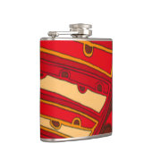 Abstracte Oranje panelen Heupfles (Rechts)