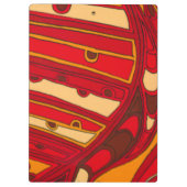 Abstracte Oranje panelen Klembord (Achterkant)