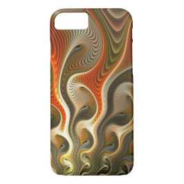 Abstracte Oranje Vlammen Set Fasers iPhone 11 Hoesje