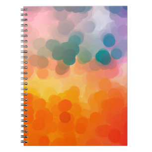 Abstracte oranje waterverf achtergrond. Illustrati Notitieboek