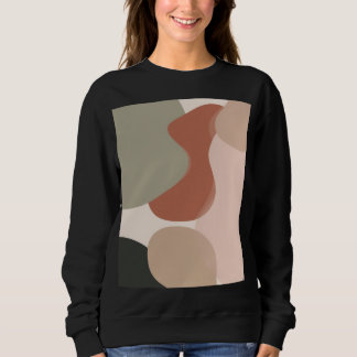 Abstracte Organische Blob-kunst – Modern Minimaal Trui