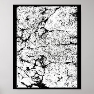 Abstracte organische fotografie met krakende effec poster