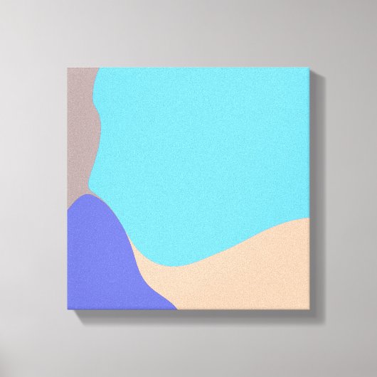 Abstracte organische vormen canvas afdruk (Voorkant)