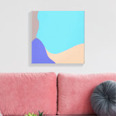 Abstracte organische vormen canvas afdruk (Insitu (Woonkamer))