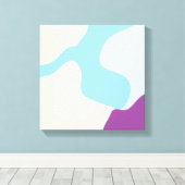 Abstracte organische vormen canvas afdruk (Insitu (Houten vloer))