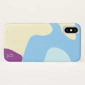 Abstracte organische vormen gepersonaliseerd Case-Mate iPhone case (Achterkant (horizontaal))
