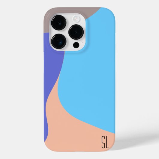 Abstracte organische vormen Gepersonaliseerd Case-Mate iPhone Case (Achterkant)