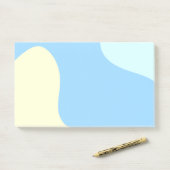 Abstracte organische vormen post-it® notes (Op bureau)