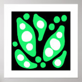 Abstracte organische vormen poster (Voorkant)