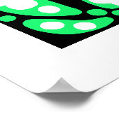 Abstracte organische vormen poster (Hoek)