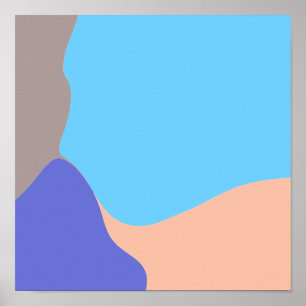 Abstracte organische vormen poster