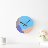 Abstracte organische vormen ronde klok (Huis)