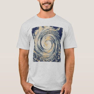 Abstracte orkaankunst Storm T-shirt