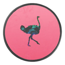 Abstracte Ostrich Hockey Puck