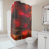 Abstracte oude achtergrond of getande grijsstructu douchegordijn (In situ)