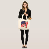 Abstracte oude Canvas tas van Glory (Voorkant (model))