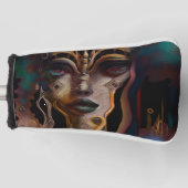 Abstracte Oude Egyptische vrouw Golfheadcover (Voorkant)