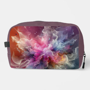 Abstracte Oude Roze Bloemige Wolk Landschap Toilettasje