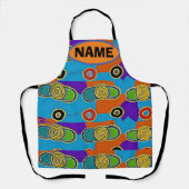 Abstracte ovale vormen, voeg tekst, Schort toe (Voorkant)